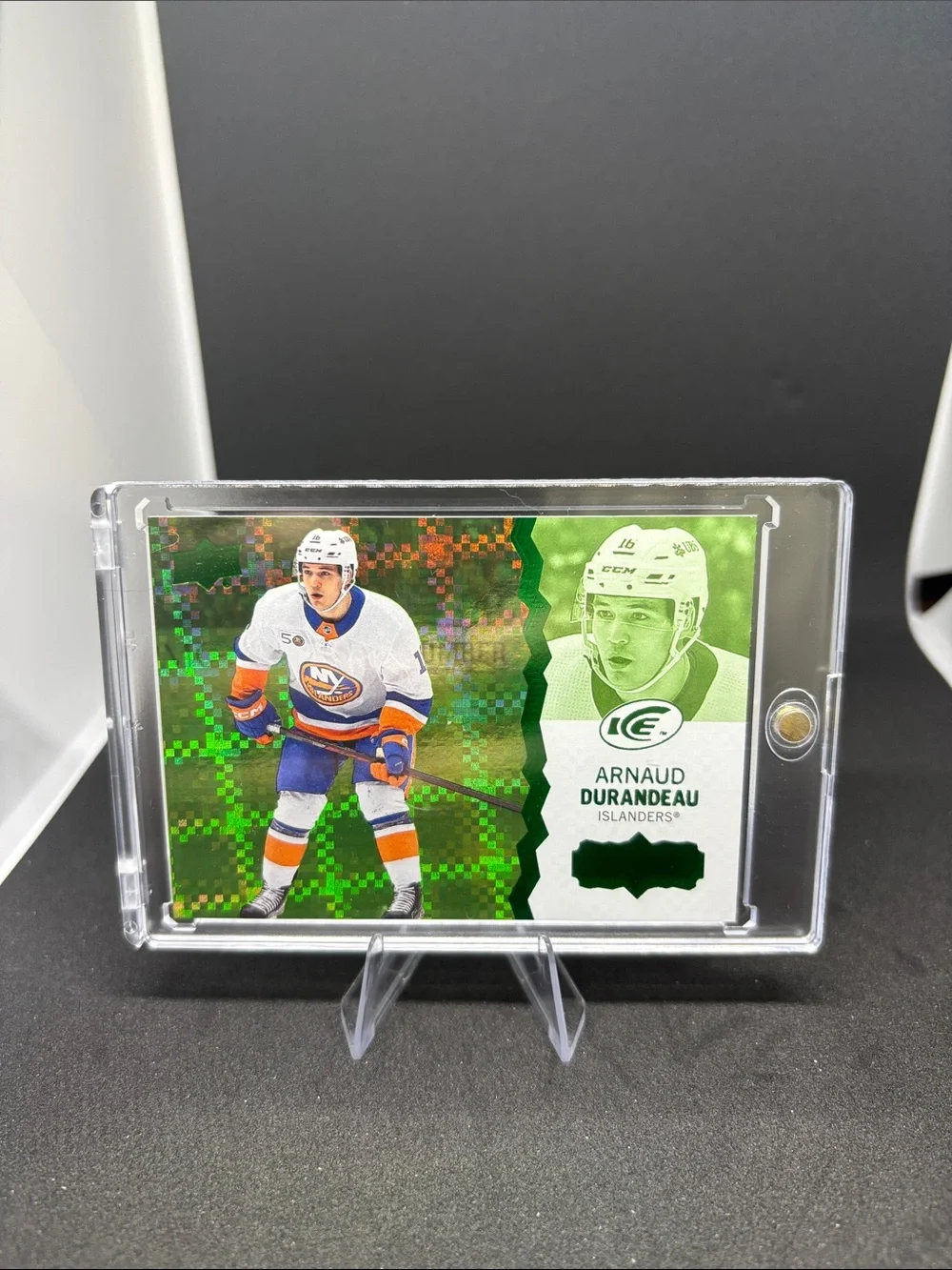 Upper Deck Arnaud Durandeau Rookie Hockey Trading Card Green Refractor